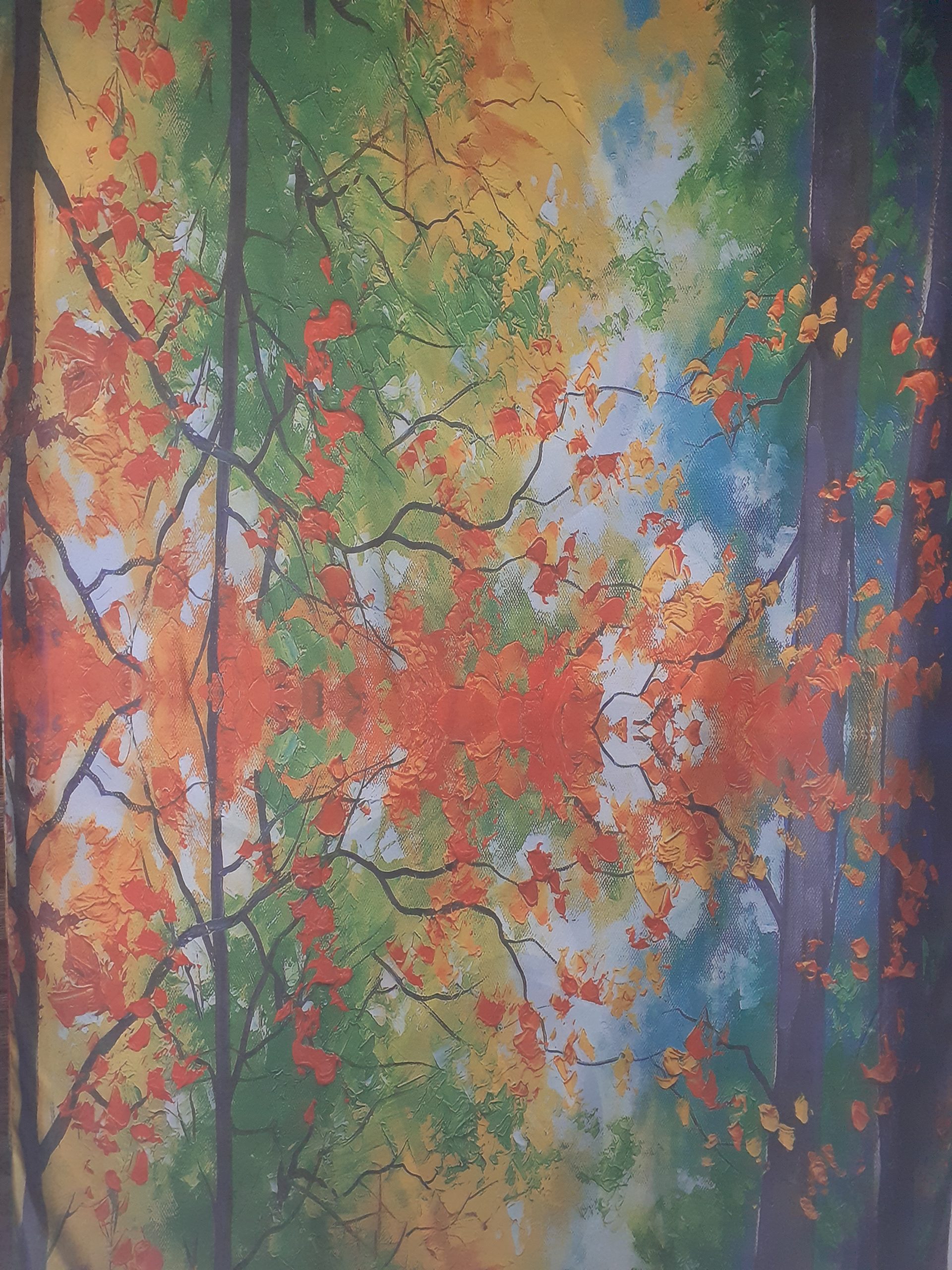 Eşarfă cu pictură Claude Monet - Image 2