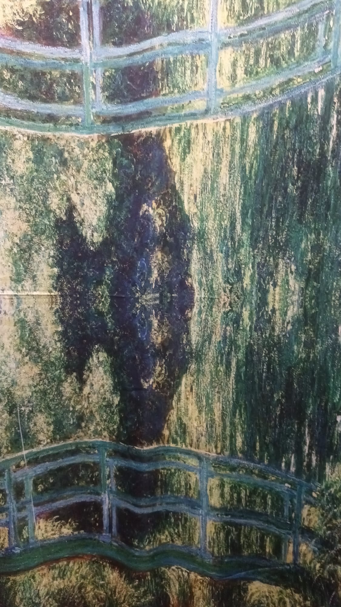 Natural Silk Scarf with Paintings on Two Different Sides - Image 3